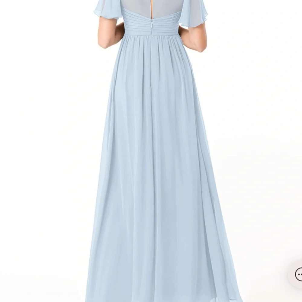 Light Blue Bridesmaid Dress (Bump-friendly) - Picture 2 of 7